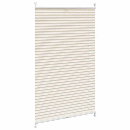 plisségardin 90x100 cm cremefarvet