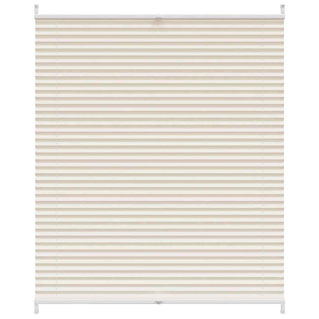 Plisseret blind 100x125 cm creme