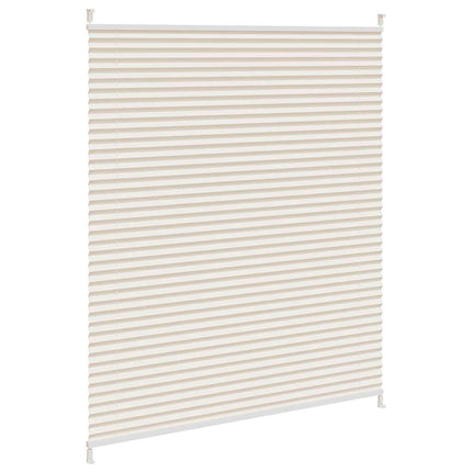 Plisseret blind 100x125 cm creme