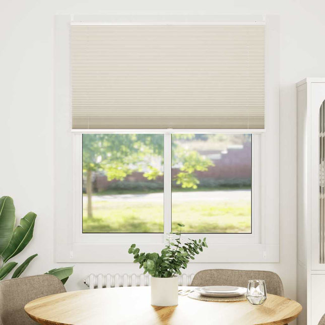 Plisseret blind 100x150 cm creme