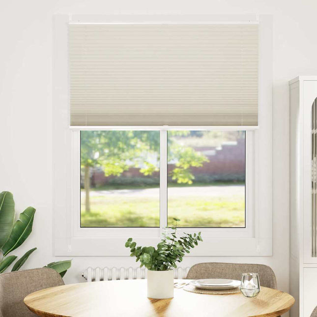 Plisseret blind 110x150 cm creme