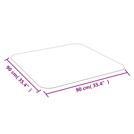 stoleunderlag til laminat eller tæppe 90x90 cm