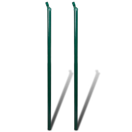 trådhegn med stolper og spyd 0,8x25 m stål