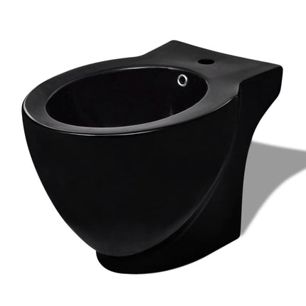 Bidet rund sort keramik