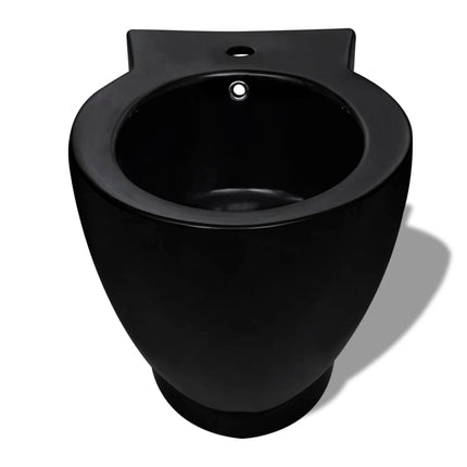 Bidet rund sort keramik