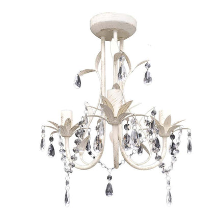 krystallysekrone elegant hvid