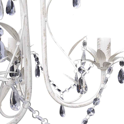 krystallysekrone elegant hvid