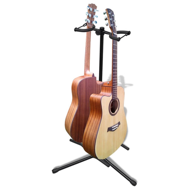 dobbelt guitarstativ justérbart sammenfoldeligt