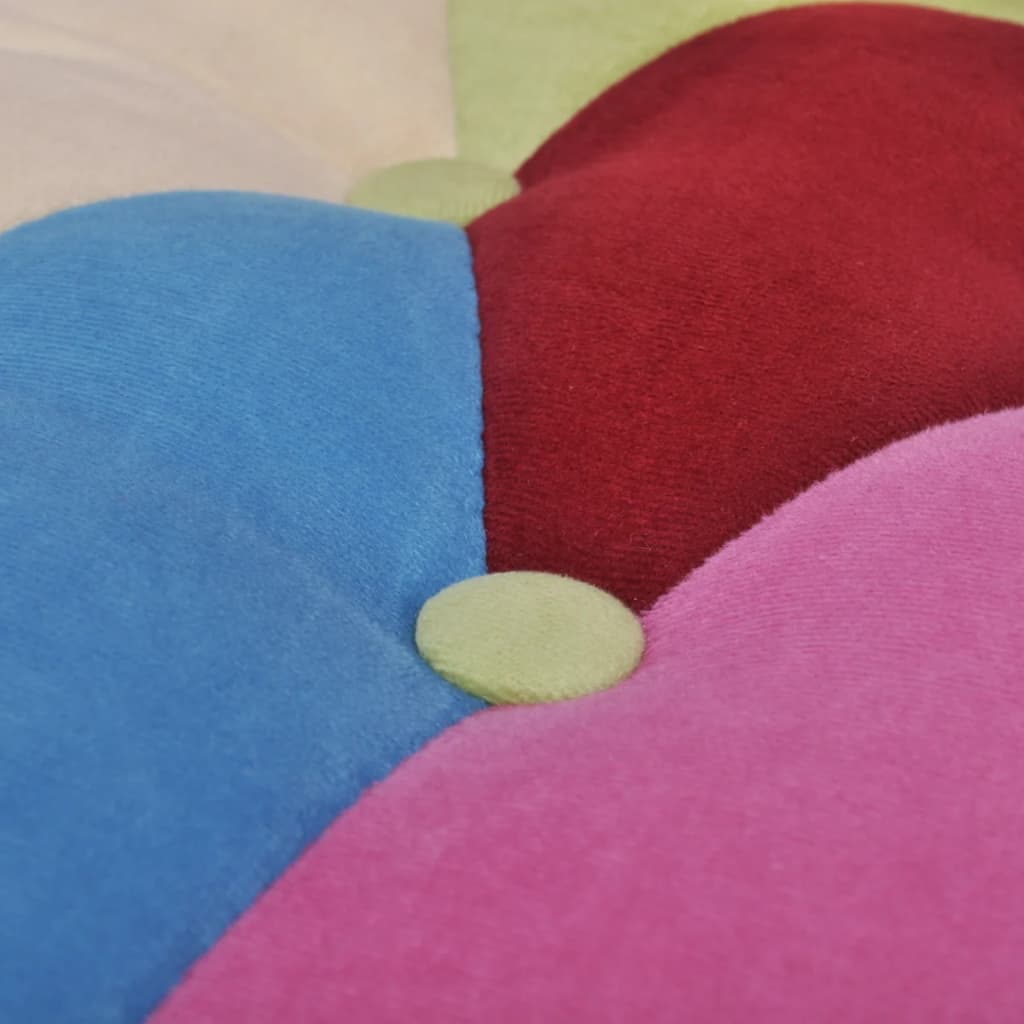 fransk stol 2 stk. med patchwork-design stof