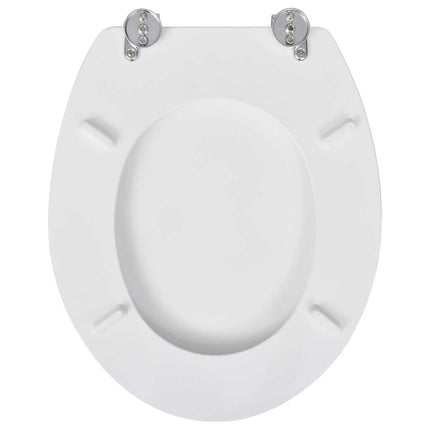 toiletsæde MDF låg enkelt design hvid