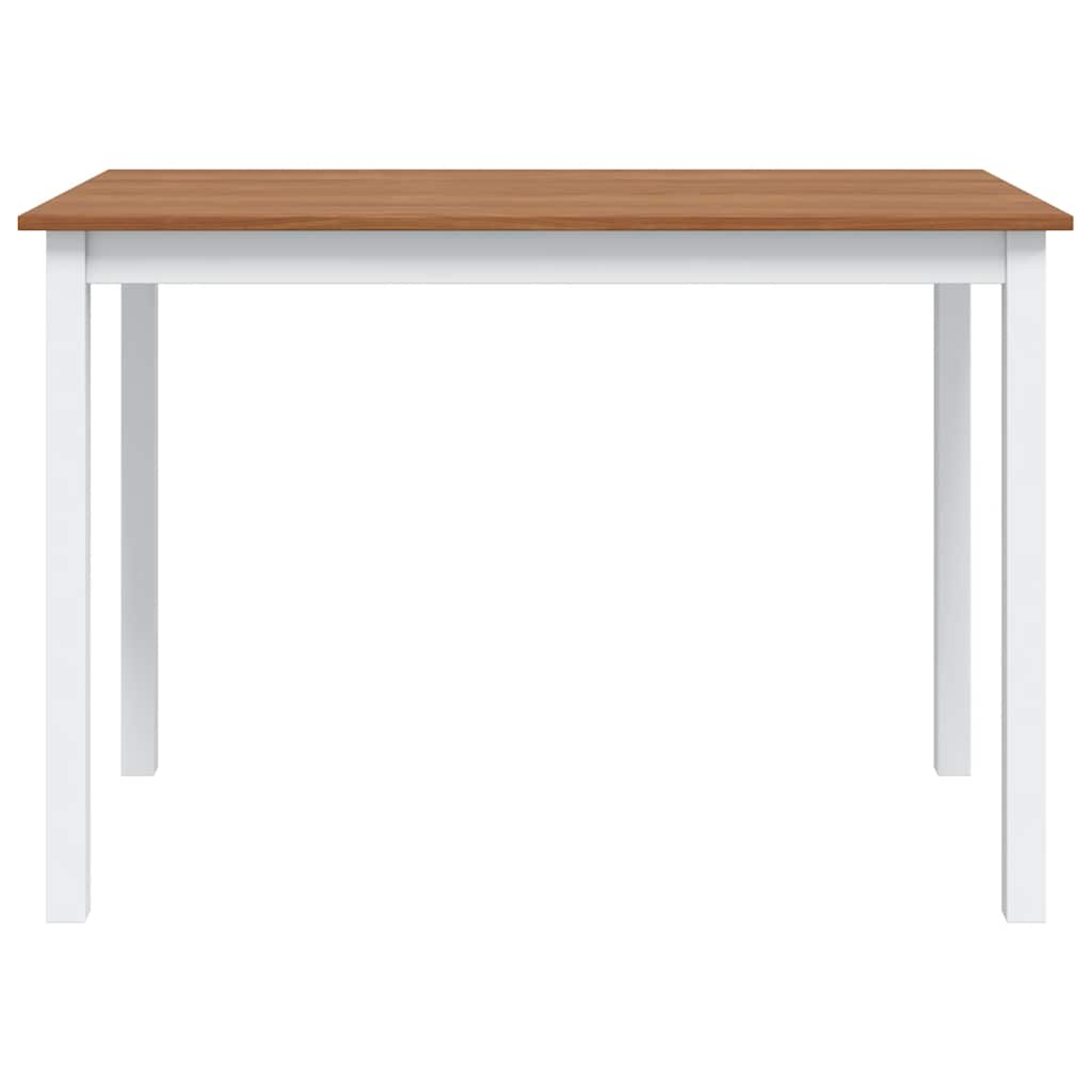 spisebordssæt i 5 dele brun og hvid