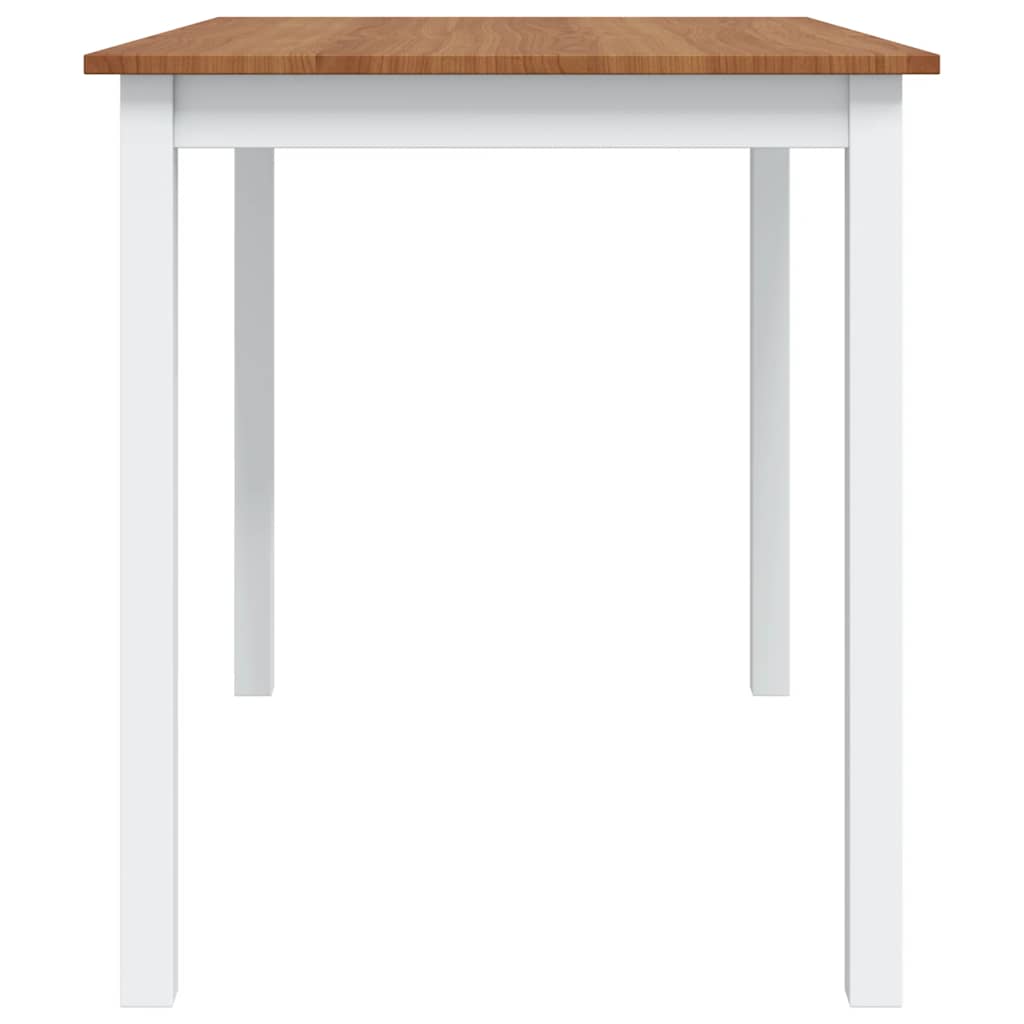 spisebordssæt i 5 dele brun og hvid