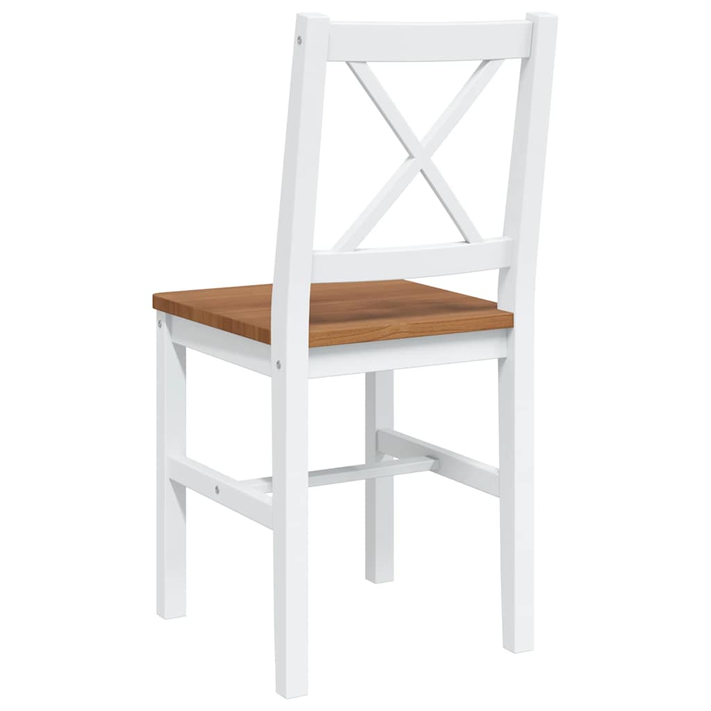 spisebordssæt i 5 dele brun og hvid