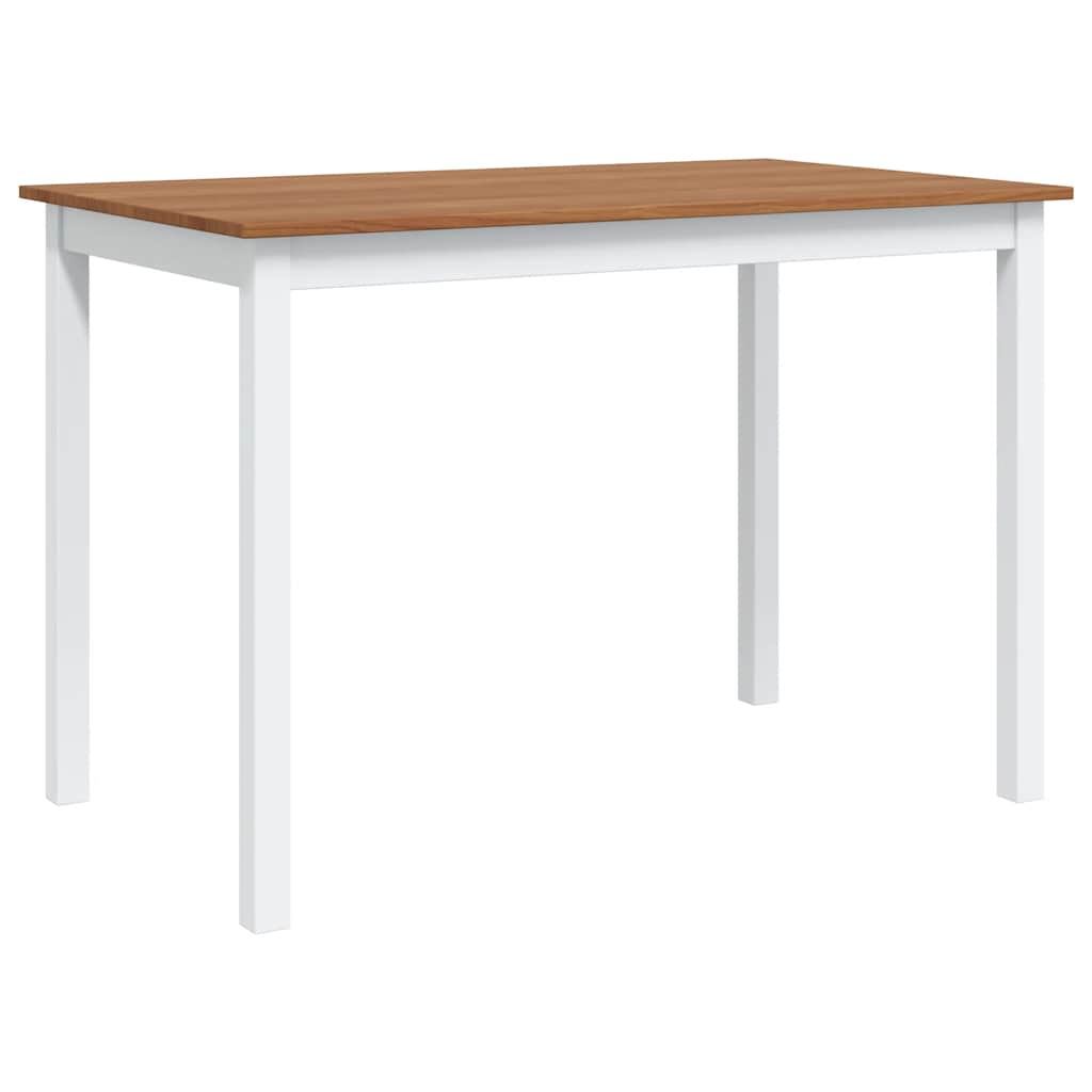 spisebordssæt i 5 dele brun og hvid