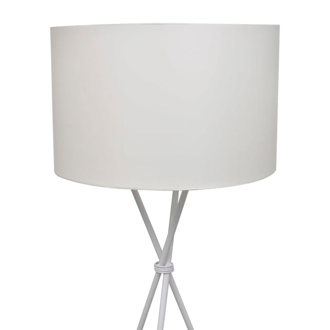 standerlampe med højt stativ hvid