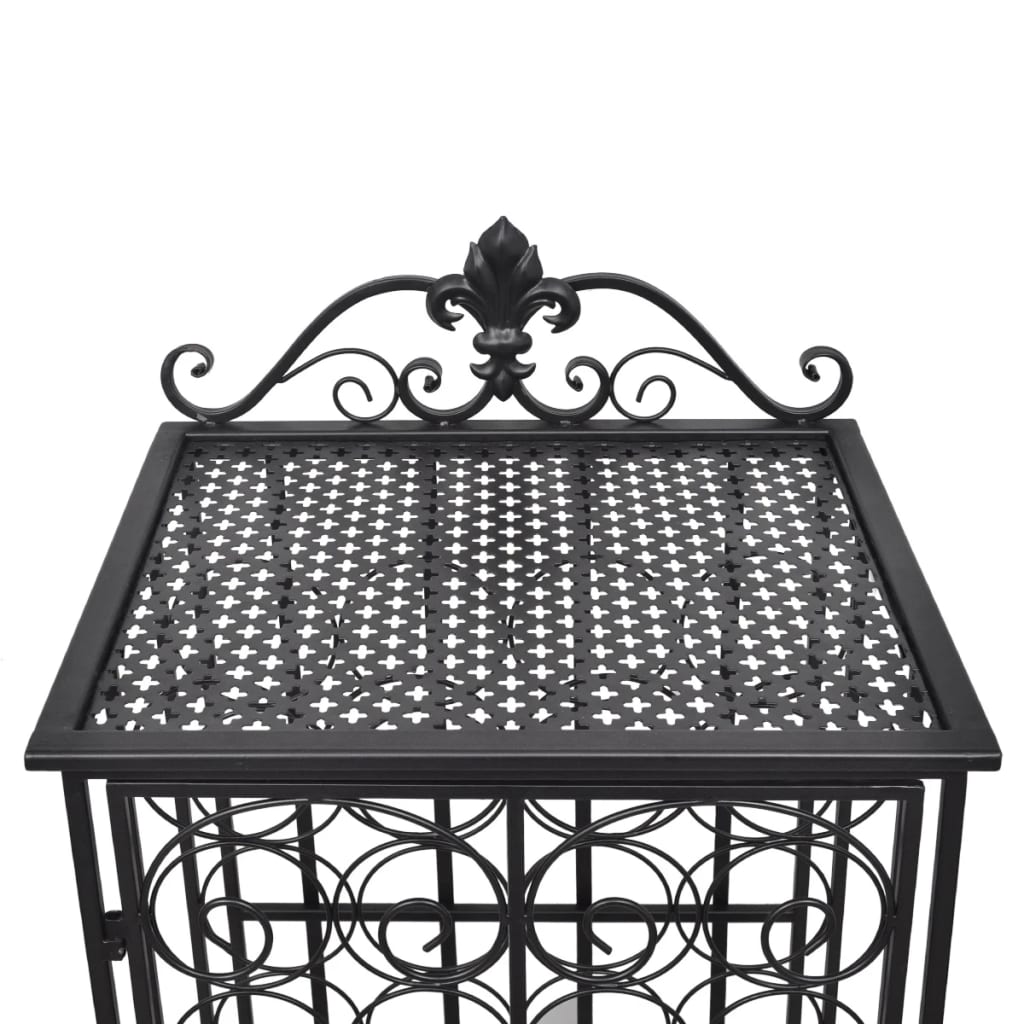 vinreol til 28 flasker metal