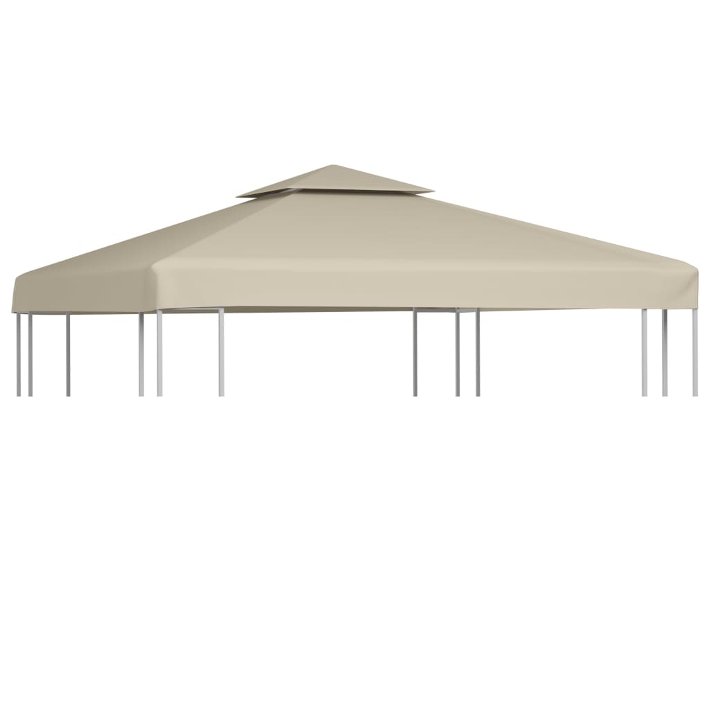 baldakin til havepavillon 3x3 m 310 g/m² beige