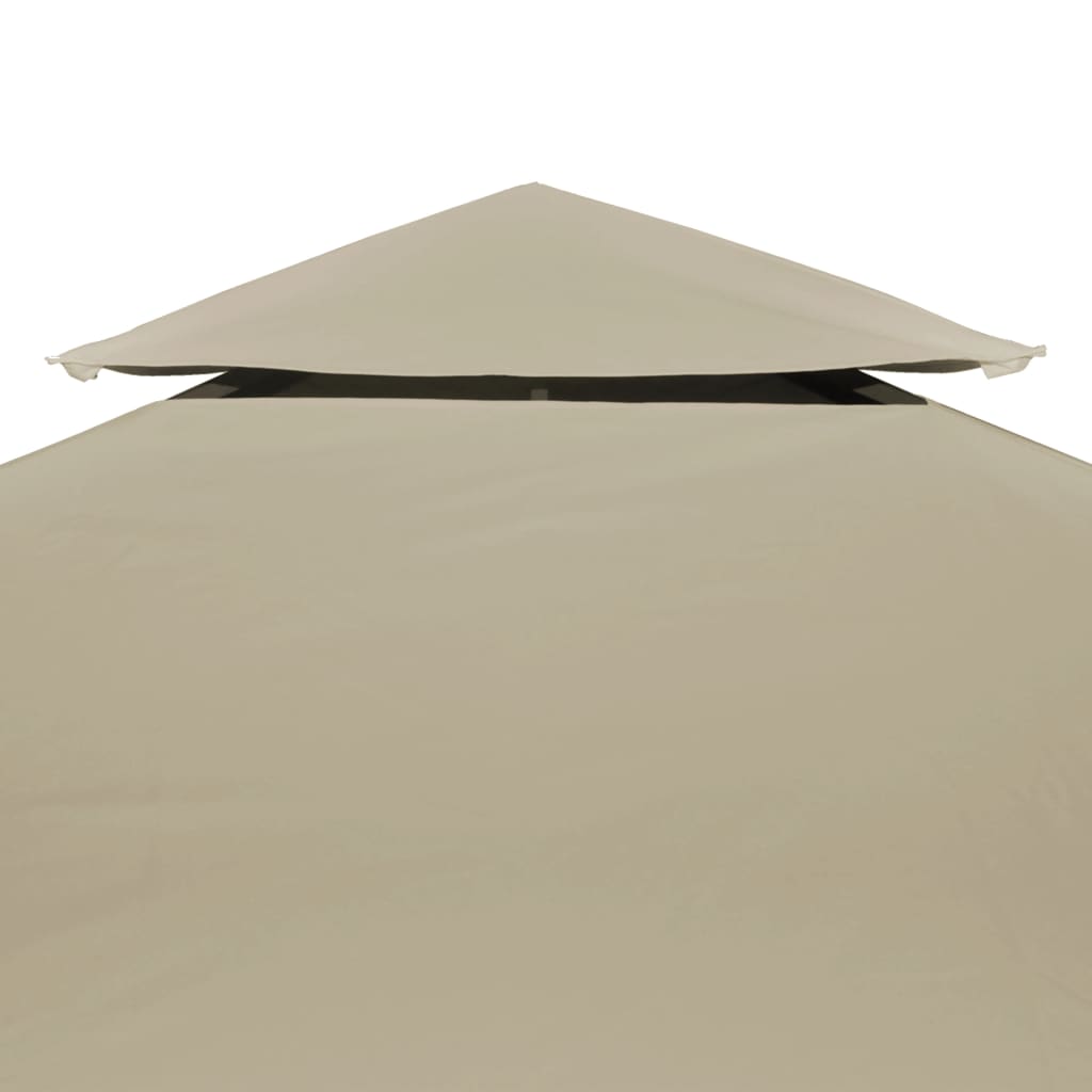 baldakin til havepavillon 3x3 m 310 g/m² beige