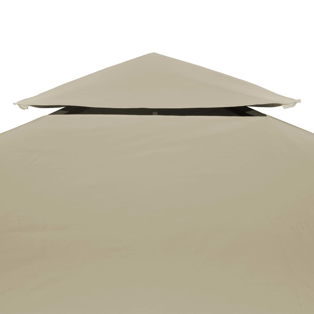 baldakin til havepavillon 3x4 m 310 g/m² beige