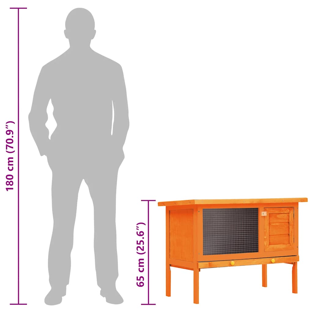 udendørs bur til små kæledyr 1 niveau træ
