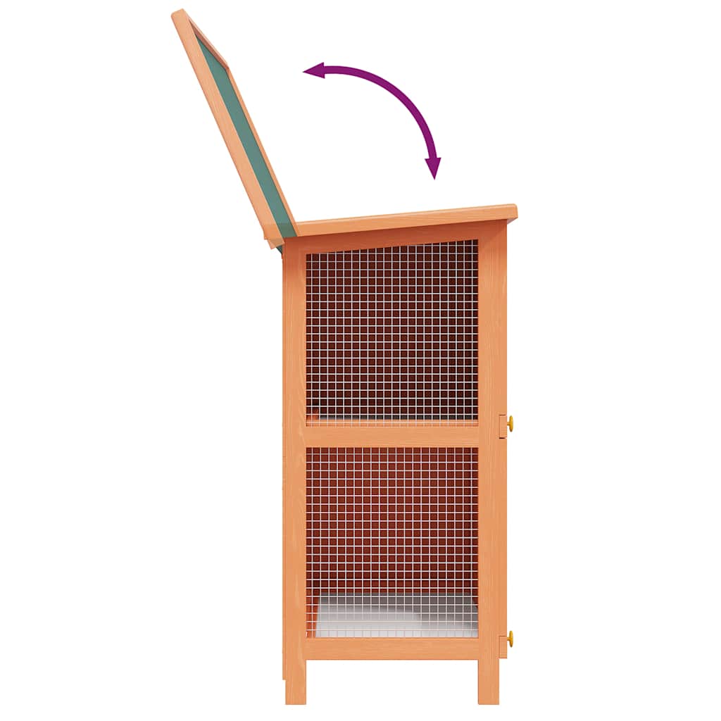 udendørs bur til små kæledyr 4 døre træ