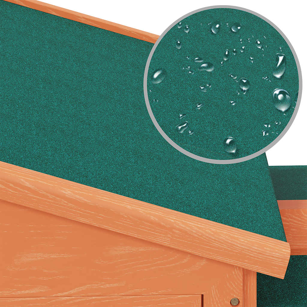 stort udendørsbur til små kæledyr i træ