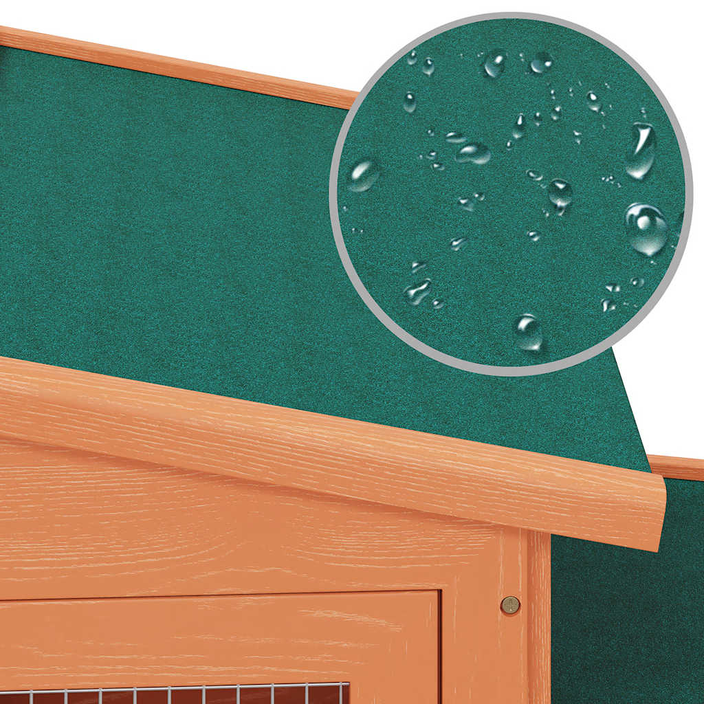 bur til kæledyr stort med tag træ