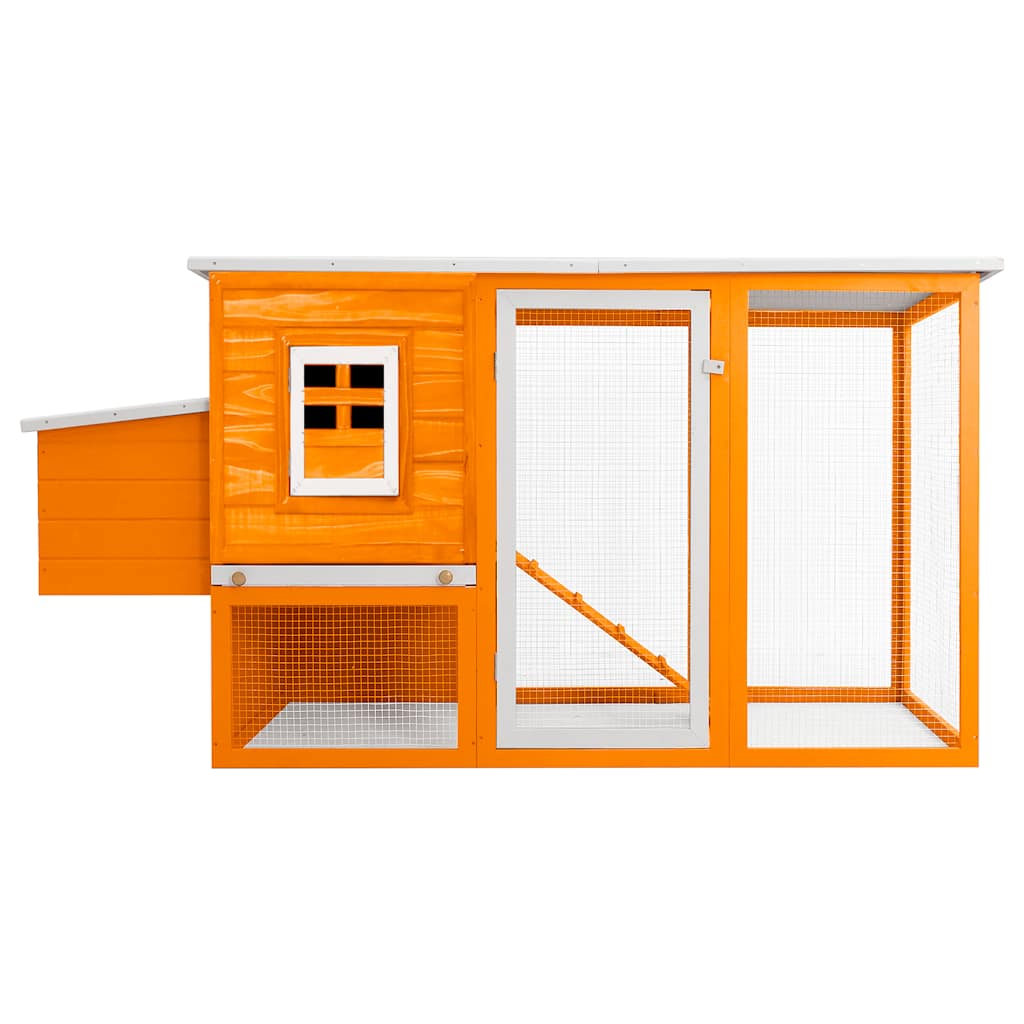 udendørs hønsehus med 1 redekasse træ