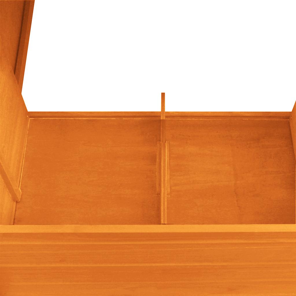 udendørs hønsehus med 1 redekasse træ