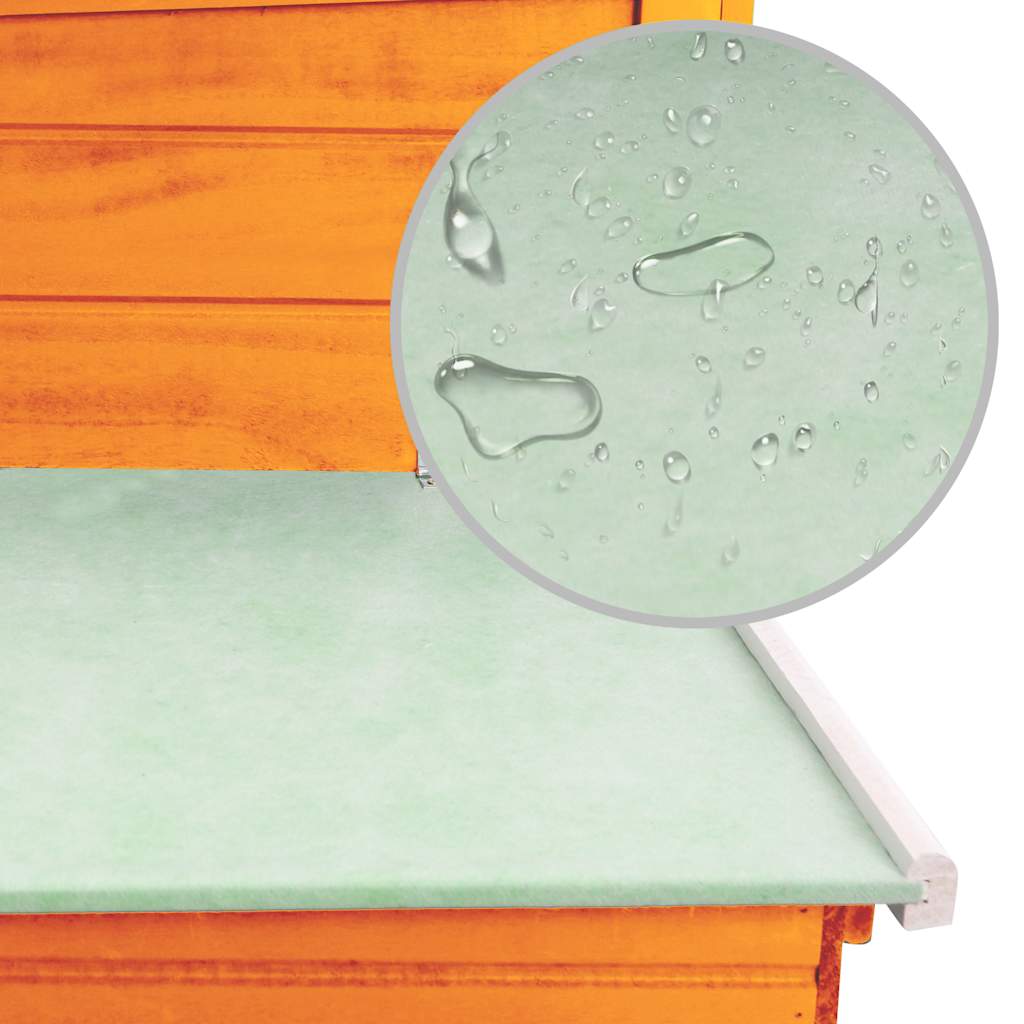 udendørs hønsehus med 1 redekasse træ