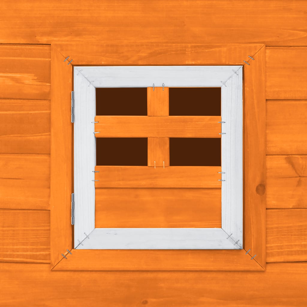 udendørs hønsehus med 1 redekasse træ