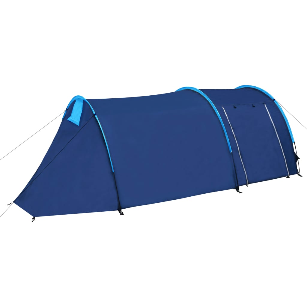 Campingtelt til 4 personer - marineblå/lyseblå