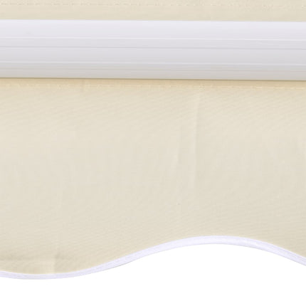 udskiftningsdug til markise 280x245 cm polyester cremefarvet