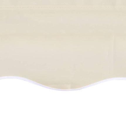 udskiftningsdug til markise 4x3 m polyester cremefarvet