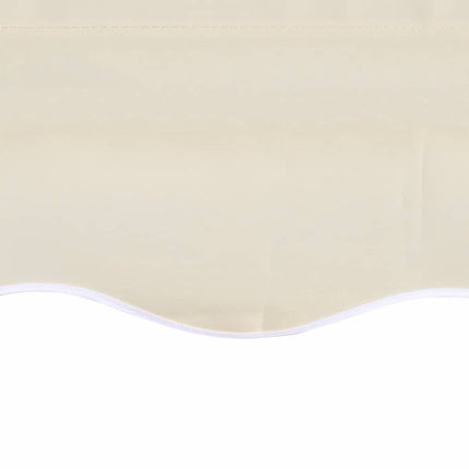 udskiftningsdug til markise 6x3 m polyester cremefarvet