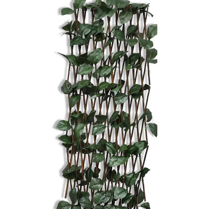 pilehegn med espalier  med kunstige blade 5 stk. 180 x 90 cm