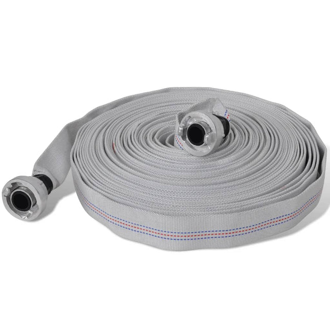 brandslange flad 20 m med D-Storz koblinger 1 tomme