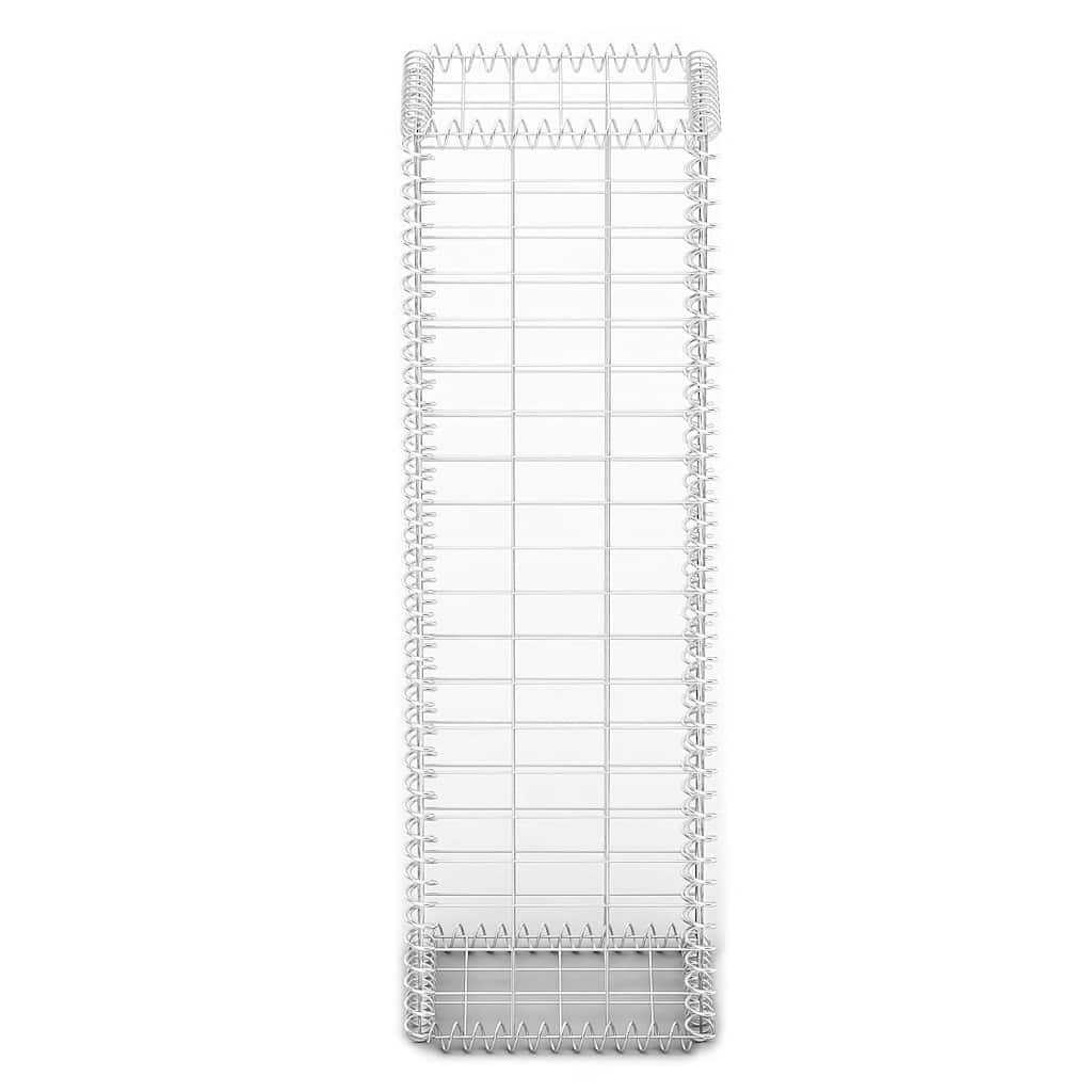 gabionkurv med låg galvaniseret ståltråd 100 x 30 x 30 cm