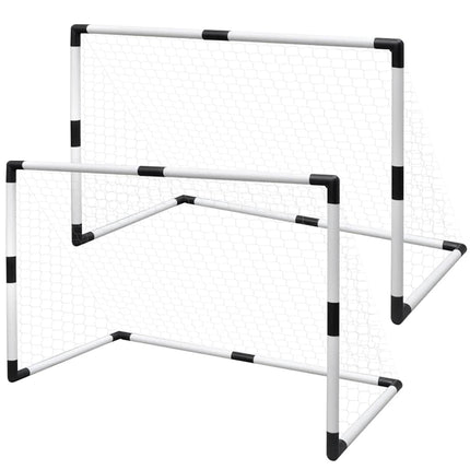 Mini-fodboldmål 2 stk. 91,5x48x61 cm til børn