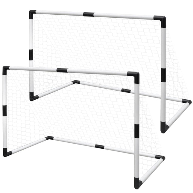 Mini-fodboldmål 2 stk. 91,5x48x61 cm til børn