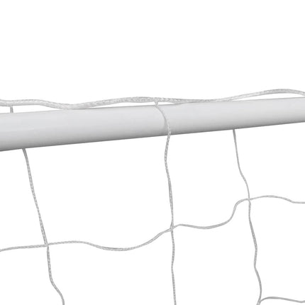 fodboldmål med net 240x90x150 cm stål