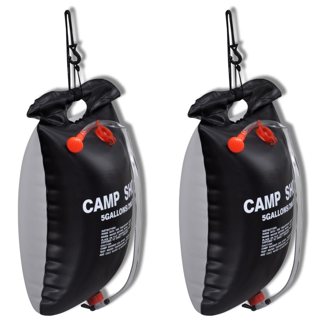 Camp Shower solopvarmede campingbrusere 2 stk. 20 l billede