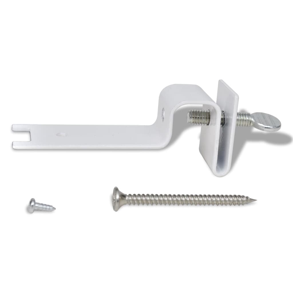 Solcellelamper til hegn eller tagrender 6 stk. hvid