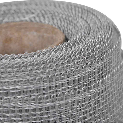 trådnet 100x500 cm aluminium sølvfarvet