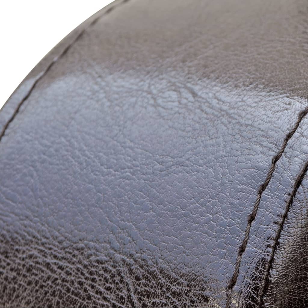 lænestol kunstlæder brun