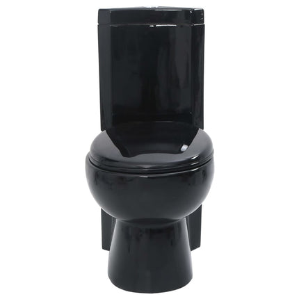 keramisk hjørnetoilet sort