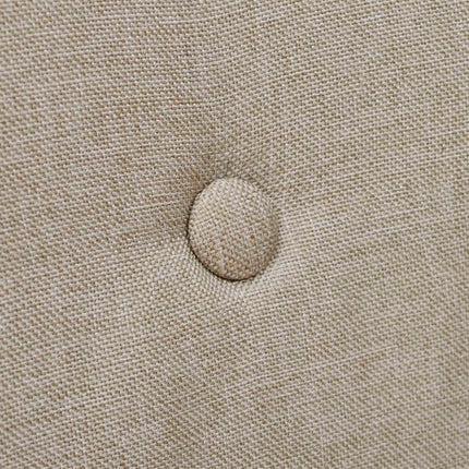 spisebordsstole 2 stk. beige stof massivt egetræ