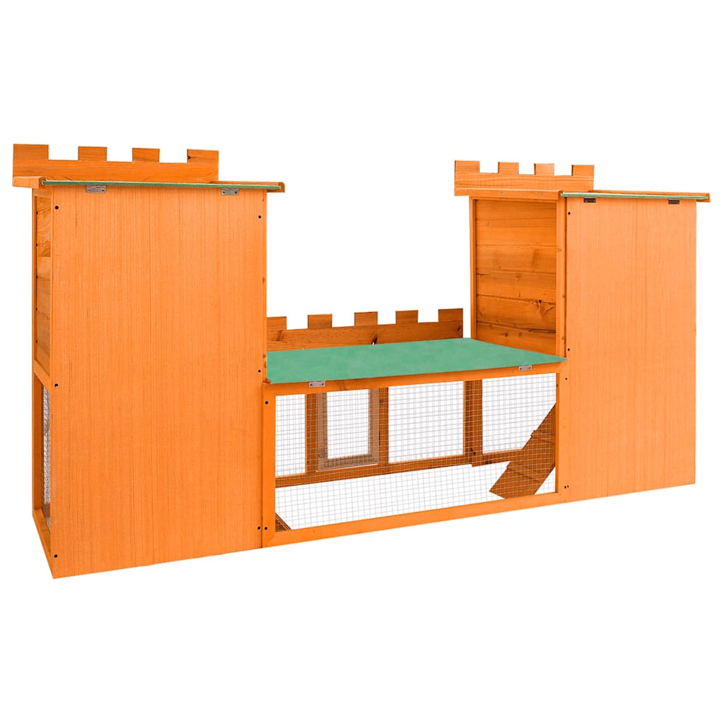 udendørs kaninbur stort 2 huse