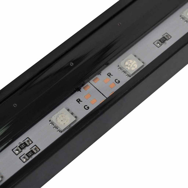 LED-akvarielampe med boblefunktion 94 cm RGB-farver