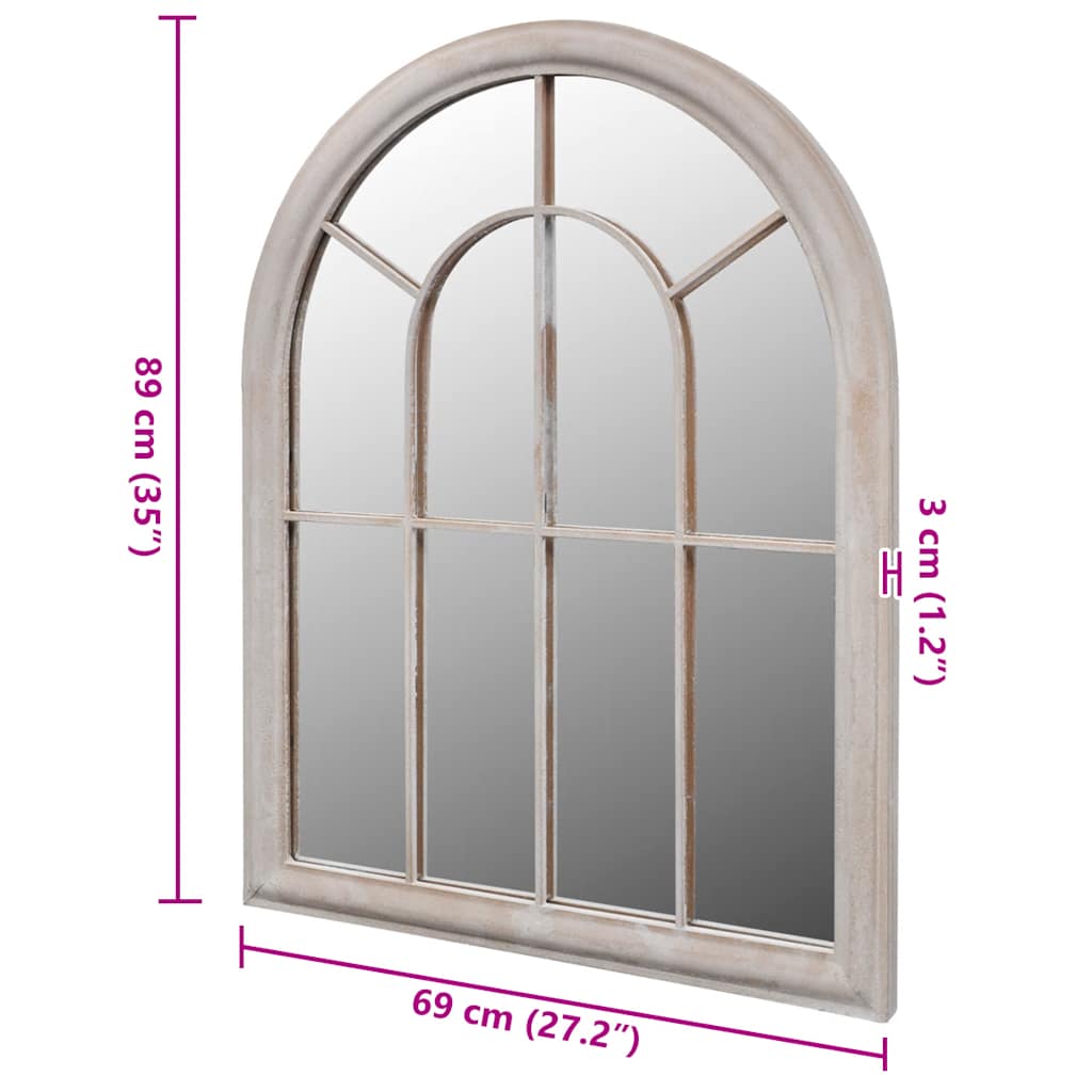 rustik havespejl 69x89 cm indendørs og udendørs brug